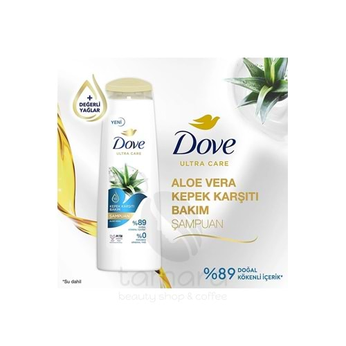 Dove Ultra Care Saç Bakım Şampuanı Kepek Karşıtı Bakım Aloe Vera 400 ml