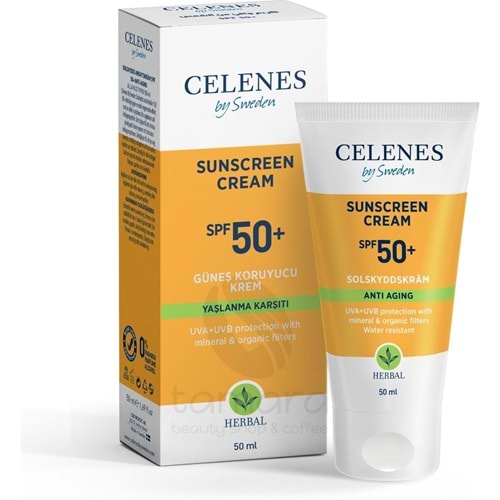Celenes Herbal Spf 50 Yaşlanma Karşıtı Güneş Kremi 50 Ml