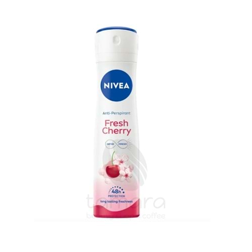 Nivea Fresh Cherry Anti Perspirant 48h Spray 150ml Kadın Deodorant