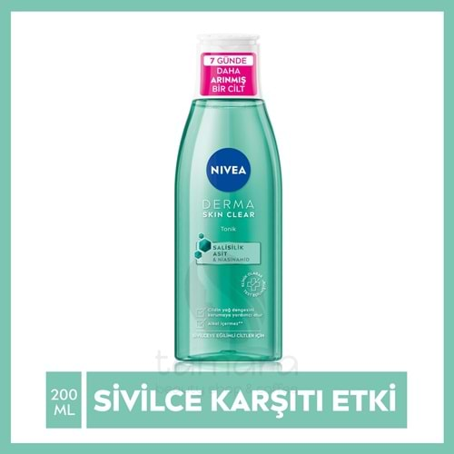 Nivea Derma Skin Clear Sivilce Karşıtı Niasinamid Ve Salisilik Asit (BHA) Tonik 200ml