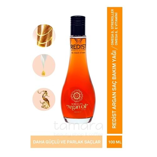 Redist Tüm Saçlar Için Argan Içerikli Saç Bakım Yağı 100 ml