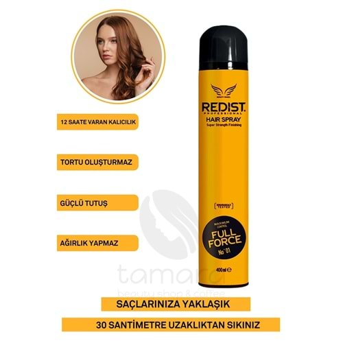 Redist Full Force Saç Spreyi 400ml