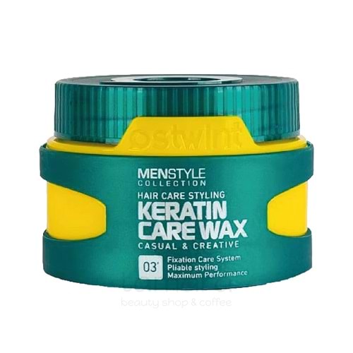 Ostwint MenStyle Collection Saç Şekillendirici Wax Keratin Care No:3 Sarı 150gr