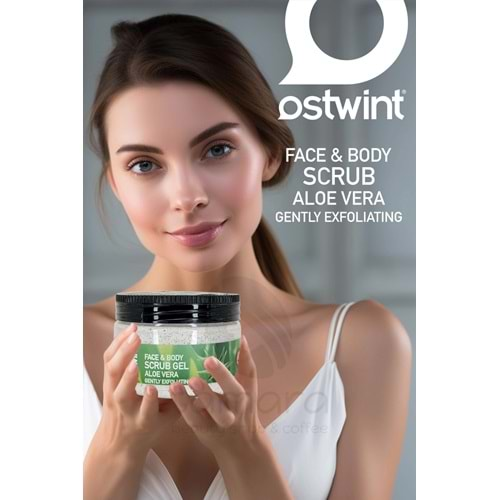 Ostwint Scrub Jel Aloe Vera Özlü Yüz ve Vücut Peelingi 300 ml