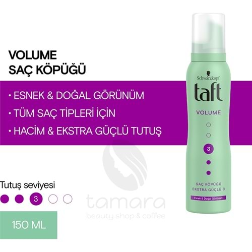 Taft Volume Saç Şekillendirici-hacim Verici 3 Saç Köpüğü 150 Ml