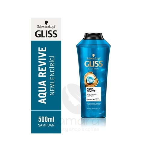 Gliss Aqua Revive Hyaluron Ve Deniz Yosunu Içeren Nemlendirici Şampuan 500ml