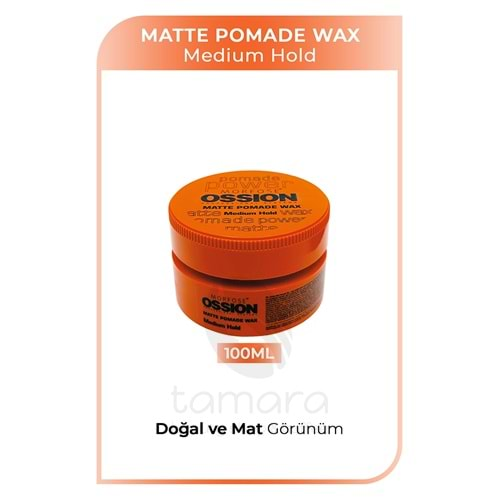 Morfose Ossion Medium Hold Pomade Krem Mat Wax 100 ml