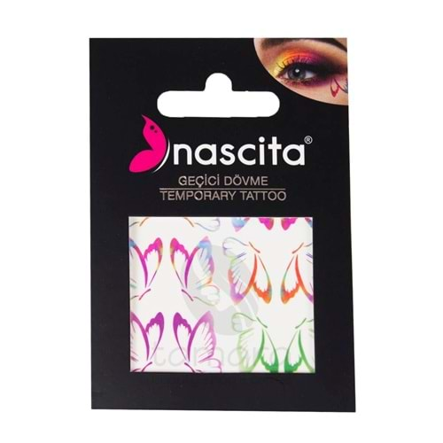 Nascita Yüz Sticker Geçici Dövme Butterfly Sticker - 16