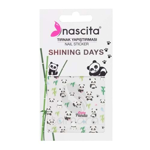 Nascita Cute Panda Tırnak Stickerı - 23