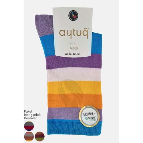 Aytuğ Kadın Soket Çorap Modal 1 Adet - Asorti Renk