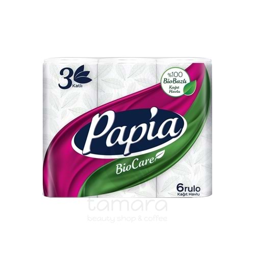 Papia Kağıt Havlu (3 Katlı) 6 Lı Pk Bio Care