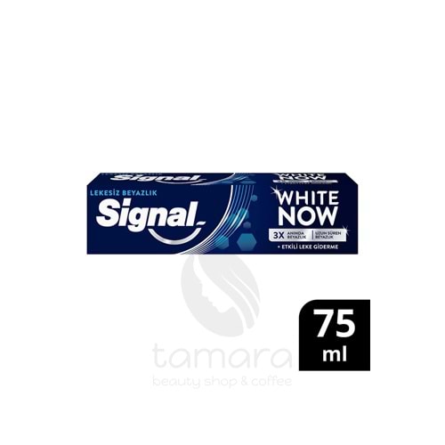 Signal White Now Leke Karşıtı Kahve Ve Sigara Içenler Için Beyazlatıcı Diş Macunu 75 ml