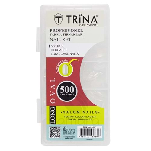 Trina Takma Tırnak 500 ‘lü Kutulu ( Long Oval )
