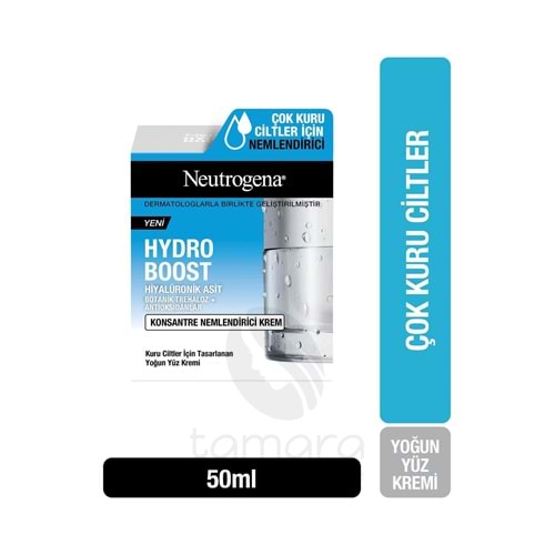 Neutrogena Hydro Boost Konsantre Nemlendirici Krem 50 ml Yoğun yüz kremi