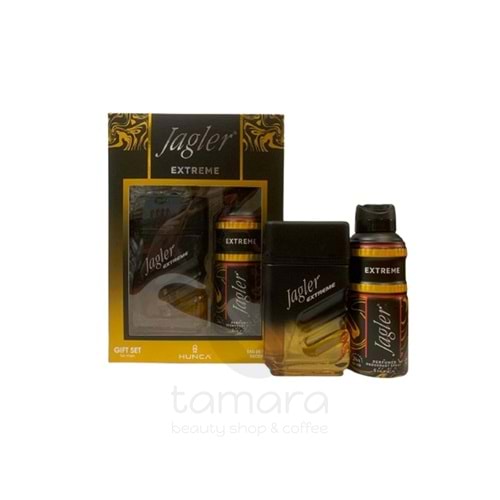 Jagler Extreme Men Parfüm 90 ml. + Deodorant 150 ml Gift Set Kofre