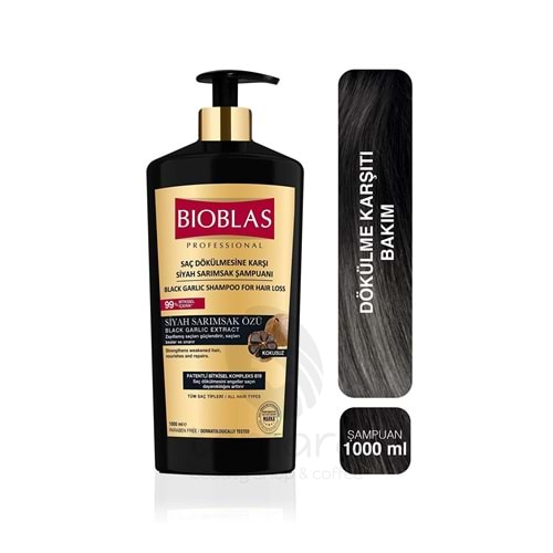 Bioblas Siyah Sarımsak Şampuanı 1000 Ml Saç Dökülmesine Karşı Yoğun Förmül