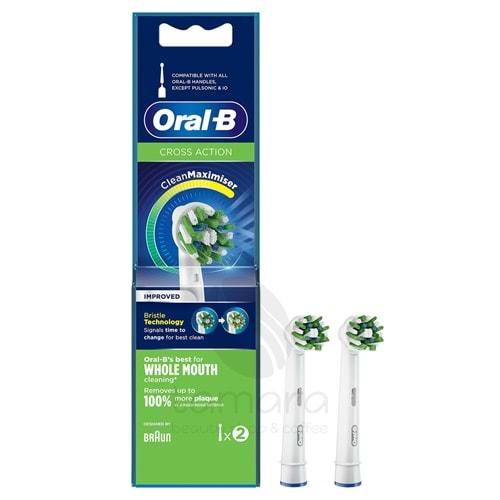 Oral-B Heads - Cross Action Clean Maximiser Diş Fırçası Yedeği 2 li.