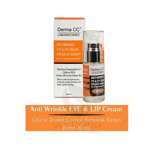 Derma CC Laboratories Anti Wrinkle Eye&lip Cream - Göz Ve Dudak Çevresi Kırışık Karşıtı Krem 30 ml