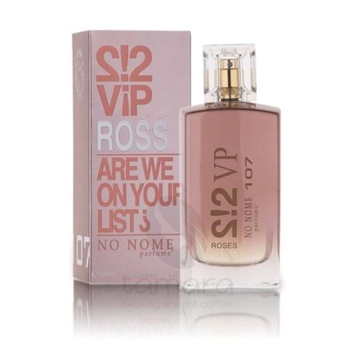 No Nome 107 Vip Ross For Women 100 Ml Edt Kadın Parfüm Vip Rose