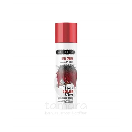 Morfose Renkli Saç Spreyi Red Crush Kırmızı 150 ml.