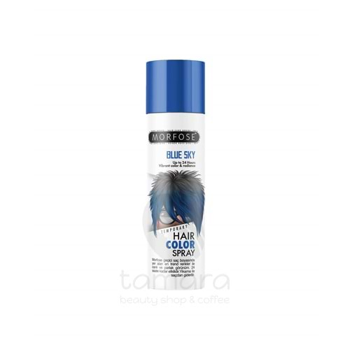 Morfose Renkli Saç Spreyi Blue Sky Mavi 150 ml.