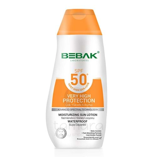 Bebak Nemlendirici Güneş Losyonu SPF 50 200 ml