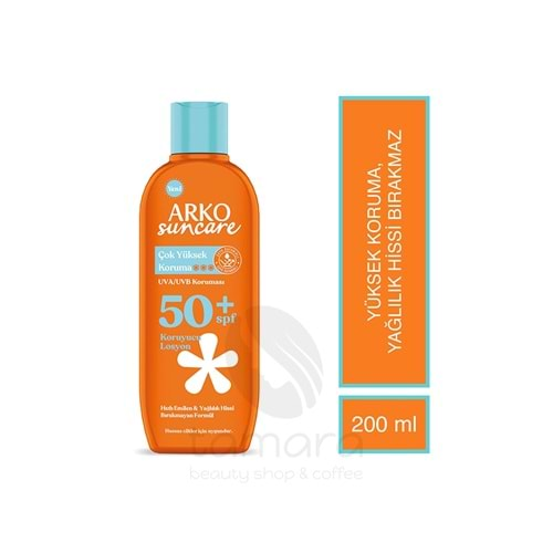 Arko Suncare Spf50 Çok Yüksek Korumalı Vücut Güneş Losyonu 200 ml