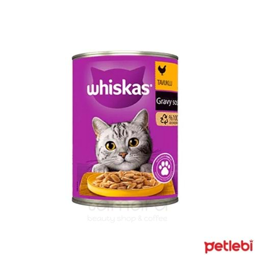 Whiskas Gravy Soslu Tavuklu Yetişkin Kedi Konservesi 400 Gr.