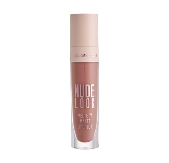 Golden Rose Nude Look Velvety Matte Lipcolor-02 Peachy Nude-Likit Mat Ruj