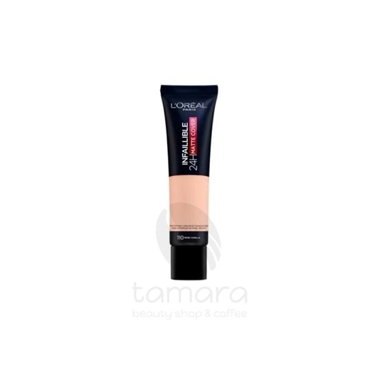 Loreal Paris 24h Matte Cover Yüksek Kapatıcı Fondöten - 110 Rose Vanılla