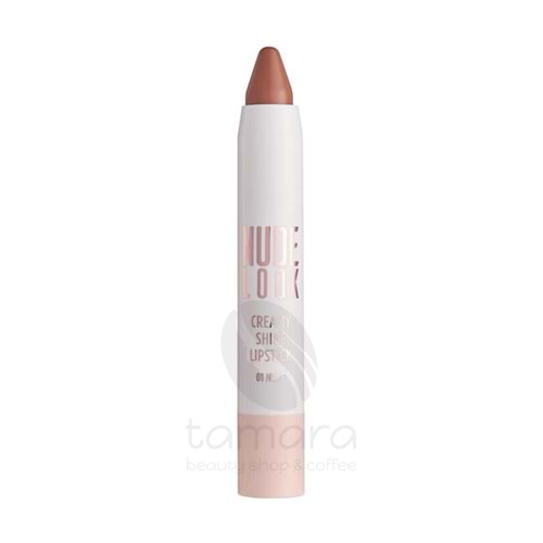 Golden Rose Nude Look Creamy Shine Lipstick-01 Nude-Kalem Ruj
