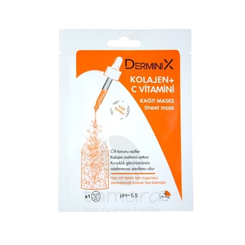 Derminix Kolajen + C Vitamini Kağıt Maske