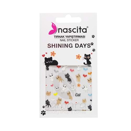 Nascita Pretty Cat Tırnak Stickerı - 24